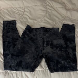 lululemon athletica Black Tie-Dye Leggings
